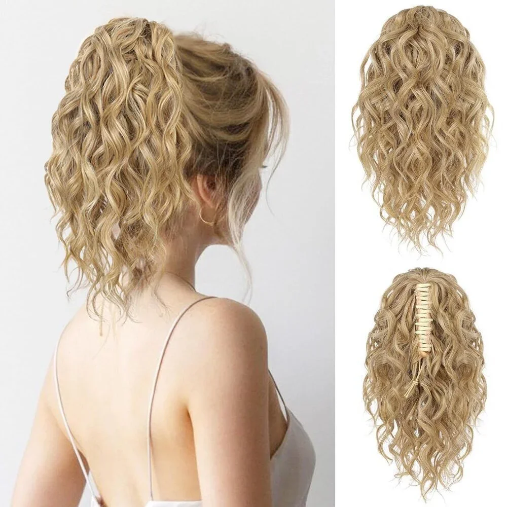 Ponytail Extension Wavy Curly Synthetic Hairpiece 12